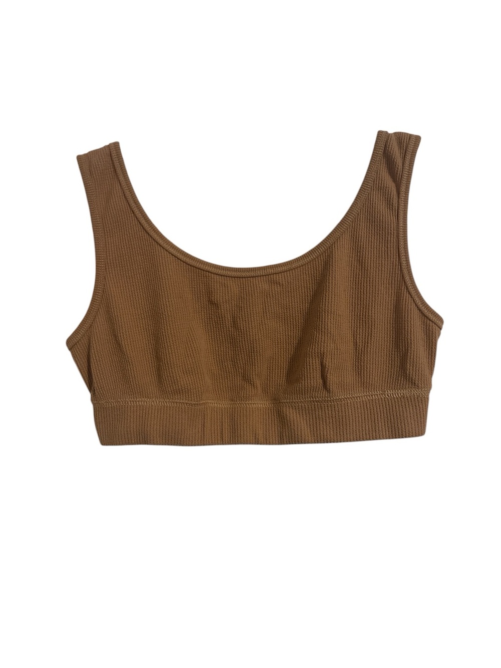 SKIMS Ribbed Tank Bralette in Brown